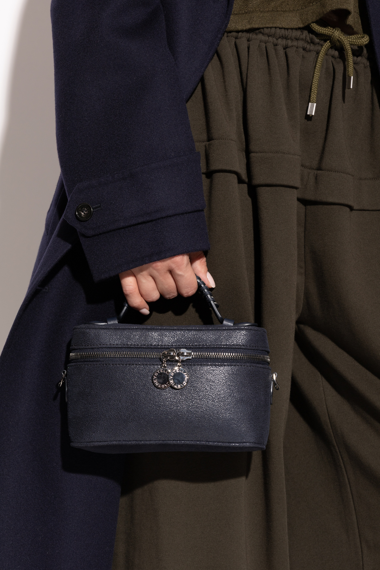 Navy blue Handbag 'Falabella Vanity' Stella McCartney